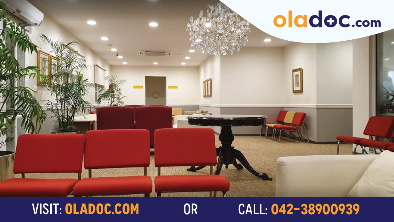 Waiting area at South City Hospital Karachi